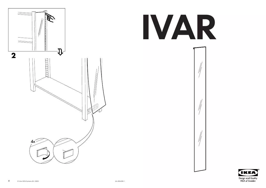 Mode d'emploi IKEA IVAR SIDE UNIT FILLING 9X66 7/8