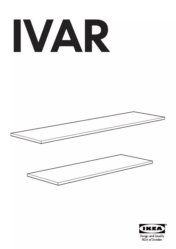 Mode d'emploi IKEA IVAR TOP PANEL