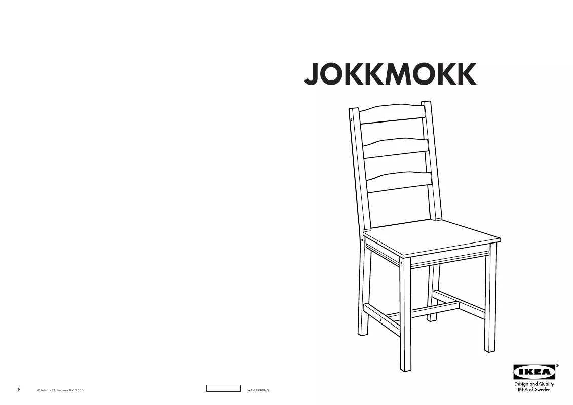 Mode d'emploi IKEA JOKKMOKK TABLE W/4 CHAIRS