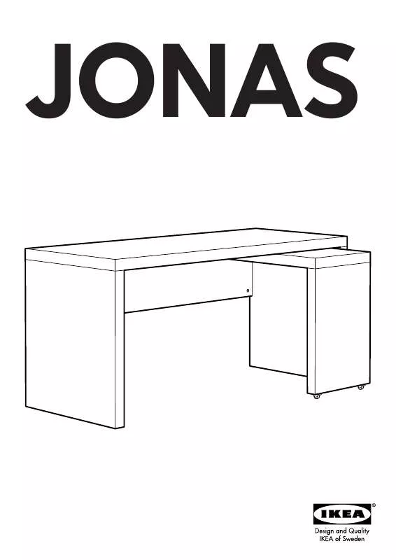 Mode d'emploi IKEA JONAS DESK W/PULL-OUT PANEL