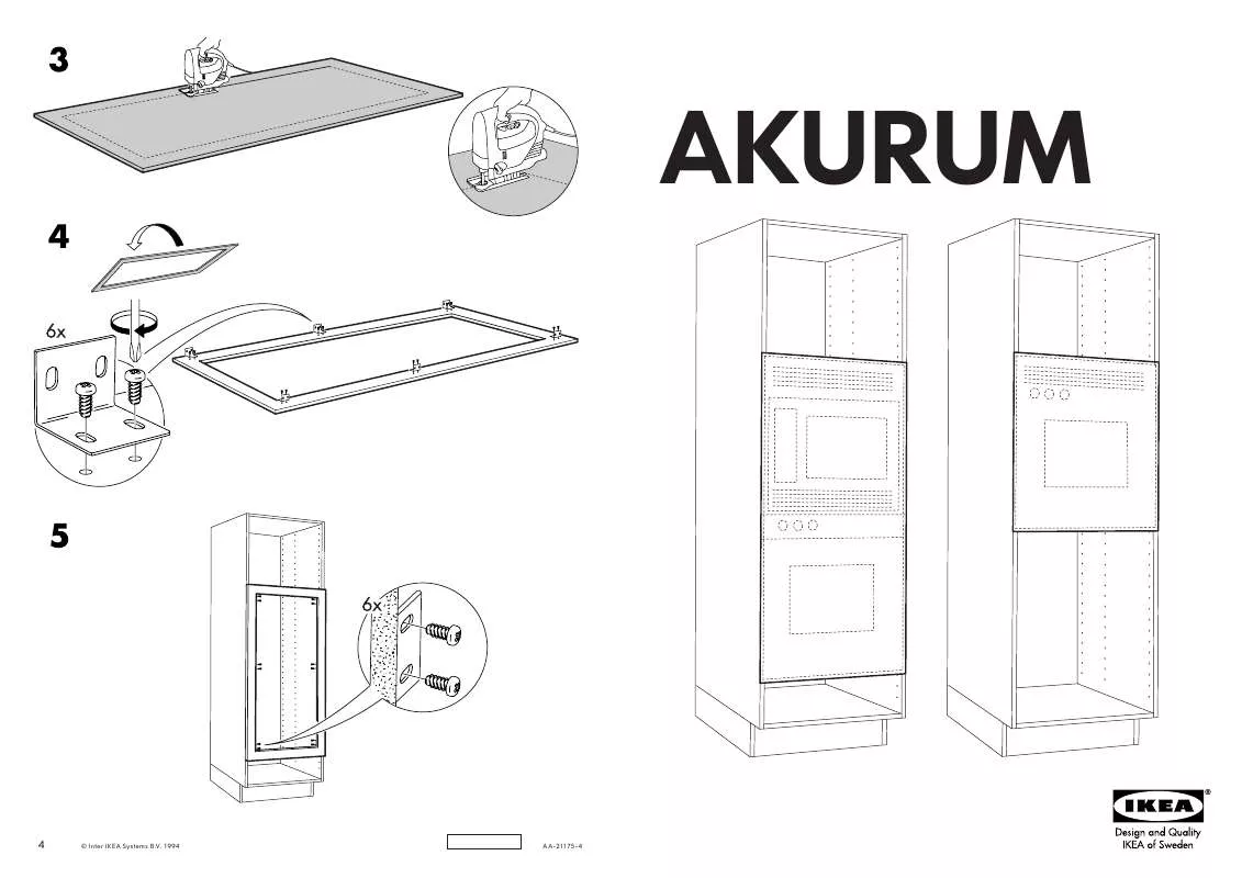 Mode d'emploi IKEA KALSEBO OVEN PANEL 30X40