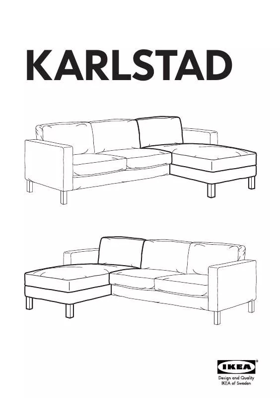 Mode d'emploi IKEA KARLSTAD ADD-ON CHAISE FRAME & COVER