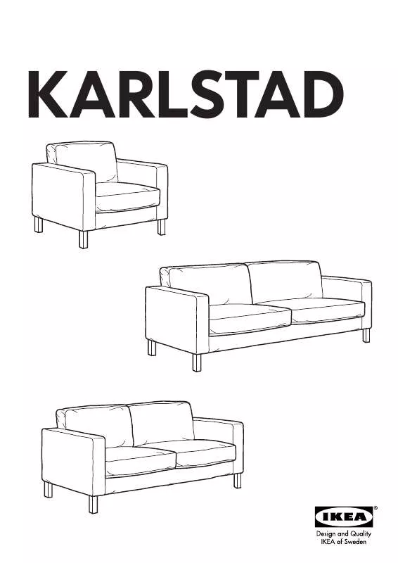 Mode d'emploi IKEA KARLSTAD CHAIR FRAME & COVER