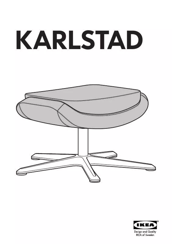 Mode d'emploi IKEA KARLSTAD FOOTSTOOL FOR SWIVEL CHAIR