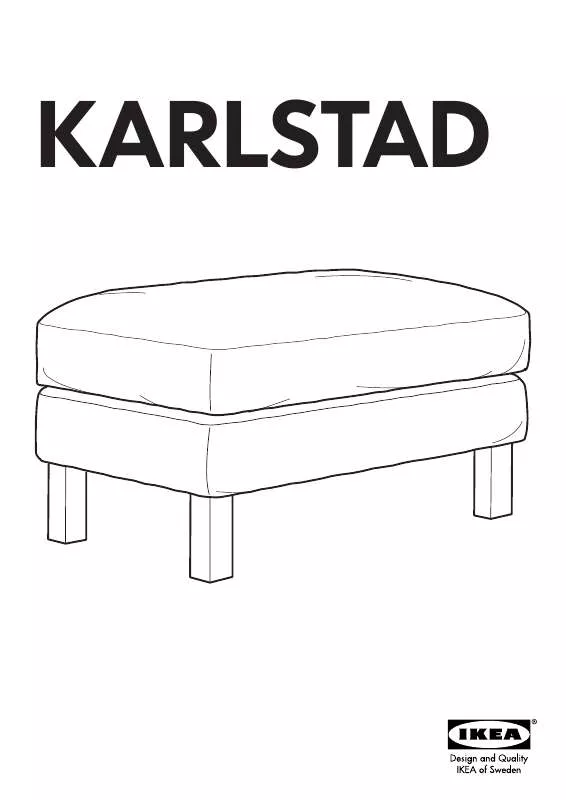 Mode d'emploi IKEA KARLSTAD FOOTSTOOL FRAME & COVER