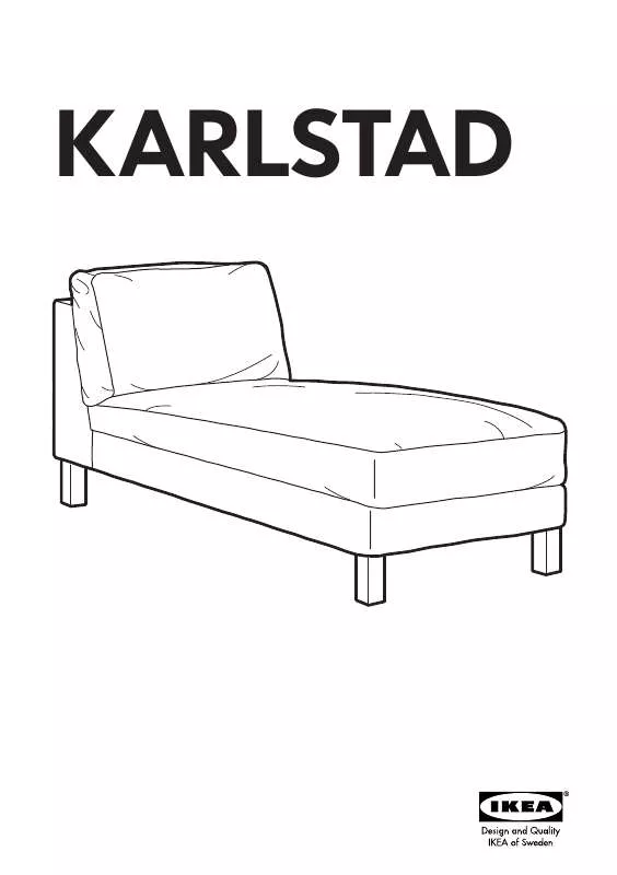 Mode d'emploi IKEA KARLSTAD FREE-STANDING CHAISE FRAME & COVER