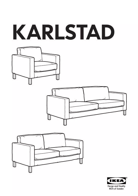 Mode d'emploi IKEA KARLSTAD SOFA FRAME & COVER
