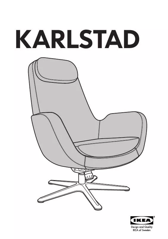 Mode d'emploi IKEA KARLSTAD SWIVEL CHAIR