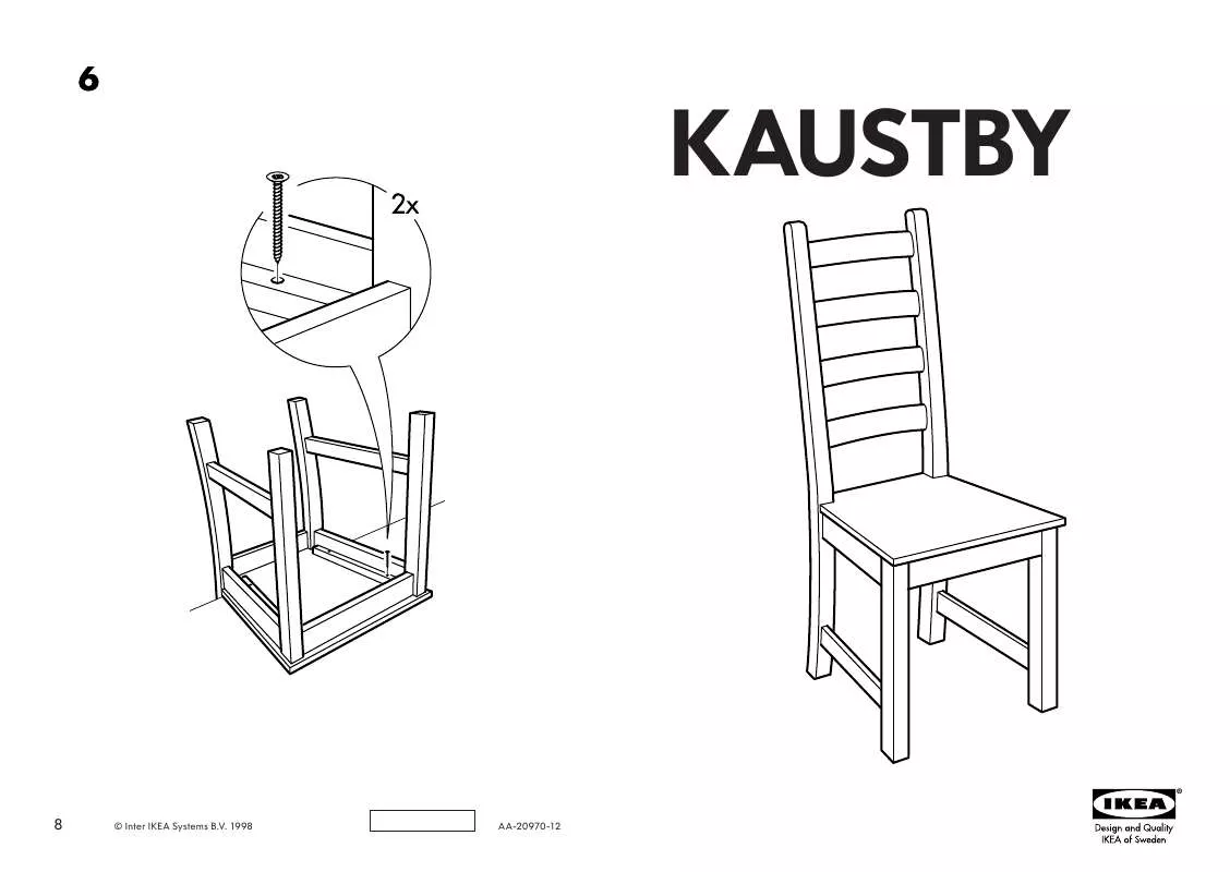 Mode d'emploi IKEA KAUSTBY CHAIR