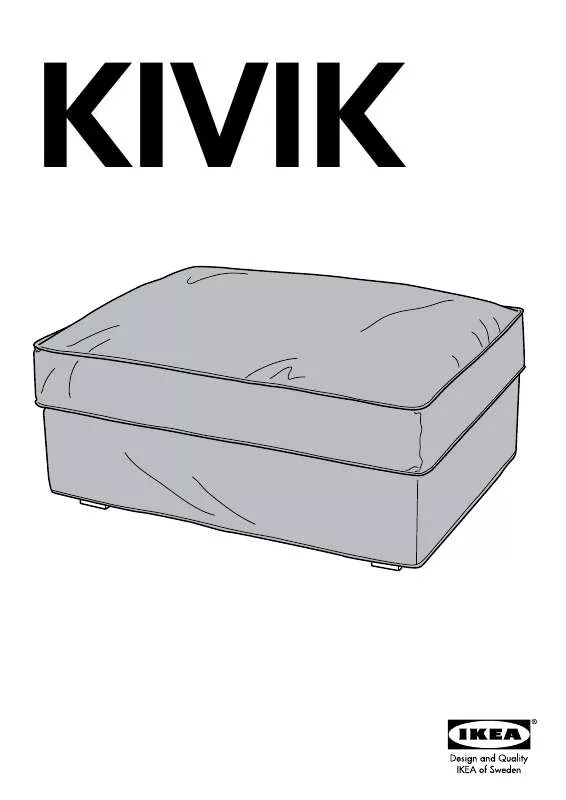 Mode d'emploi IKEA KIVIK FOOTSTOOL WITH STORAGE