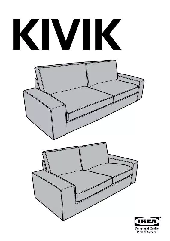 Mode d'emploi IKEA KIVIK LOVESEAT