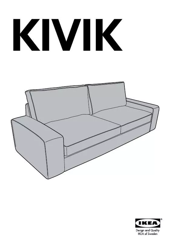 Mode d'emploi IKEA KIVIK SOFA BED