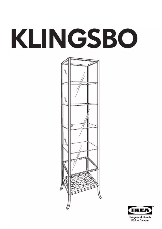 Mode d'emploi IKEA KLINGSBO GLASS DOOR TALL CABINET