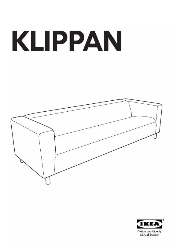 Mode d'emploi IKEA KLIPPAN 4 SEAT SOFA FRAME