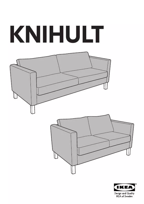 Mode d'emploi IKEA KNIHULT SOFA 3 SEAT