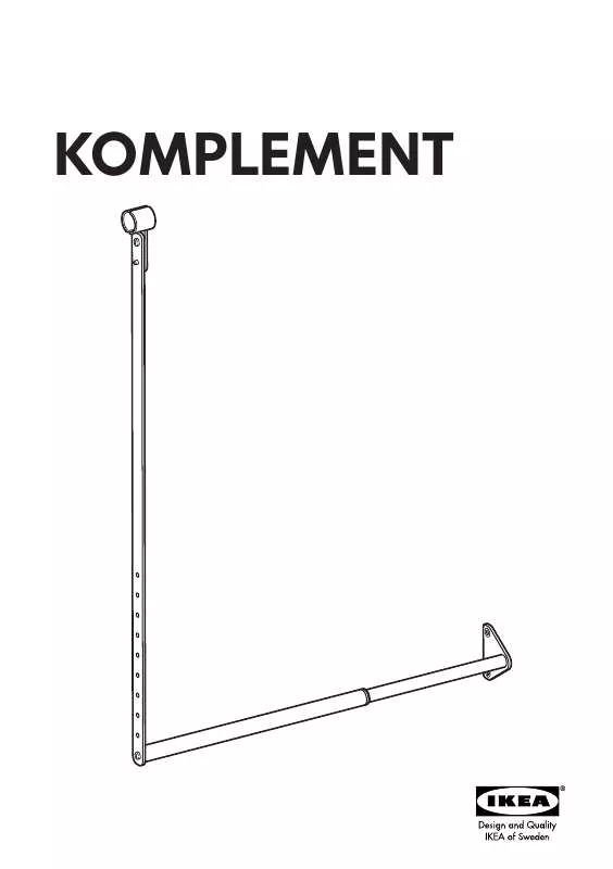Mode d'emploi IKEA KOMPLEMENT ADD-ON CLOTHES RAIL 19-30