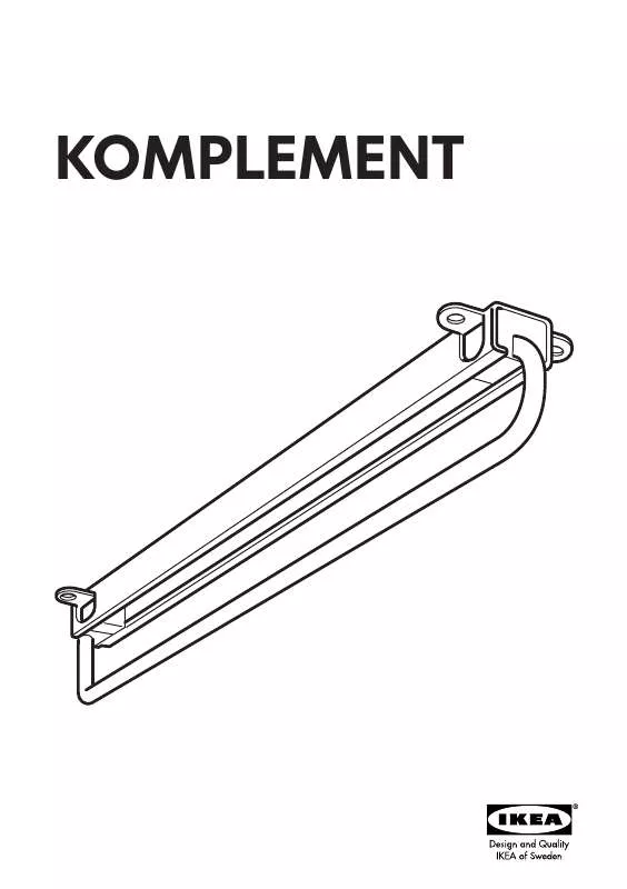 Mode d'emploi IKEA KOMPLEMENT PULL OUT CLOTHES RAIL