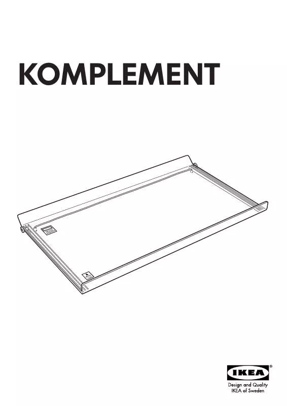 Mode d'emploi IKEA KOMPLEMENT PULL-OUT SHELF 39X23
