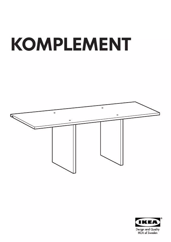 Mode d'emploi IKEA KOMPLEMENT SHELF INSERT