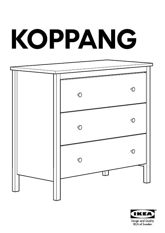 Mode d'emploi IKEA KOPPANG CHEST W/ 3DRAWERS