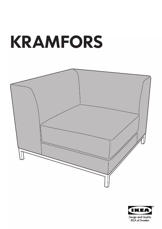 Mode d'emploi IKEA KRAMFORS CORNER SECTION COVER