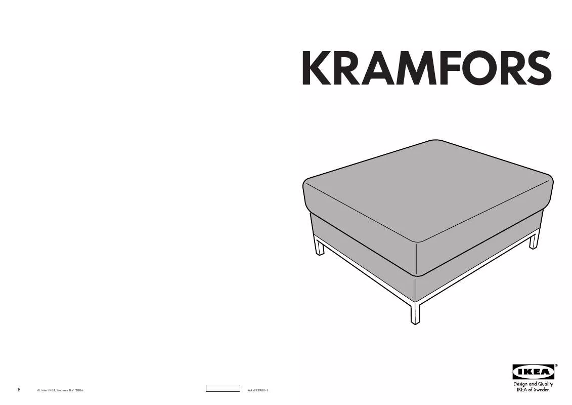 Mode d'emploi IKEA KRAMFORS FOOTSTOOL COVER