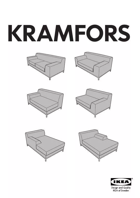 Mode d'emploi IKEA KRAMFORS LEFT-HAND CHAISE COVER