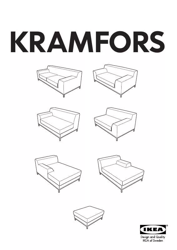 Mode d'emploi IKEA KRAMFORS SOFA 3 SEAT FRAME