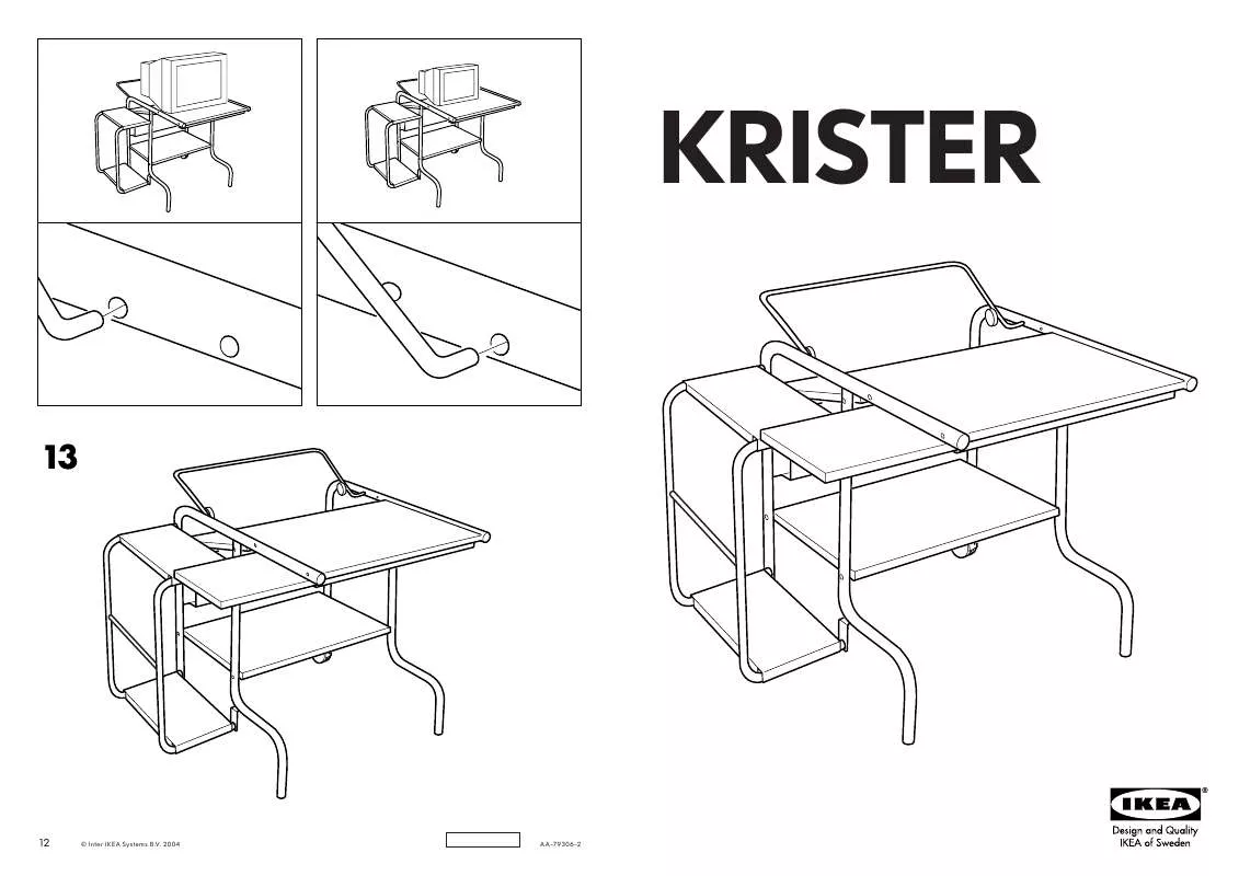 Mode d'emploi IKEA KRISTER COMPUTER DESK
