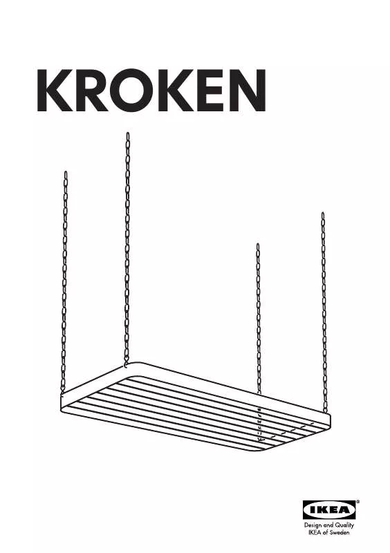 Mode d'emploi IKEA KROKEN CEILING-MOUNTED UTENSIL RACK