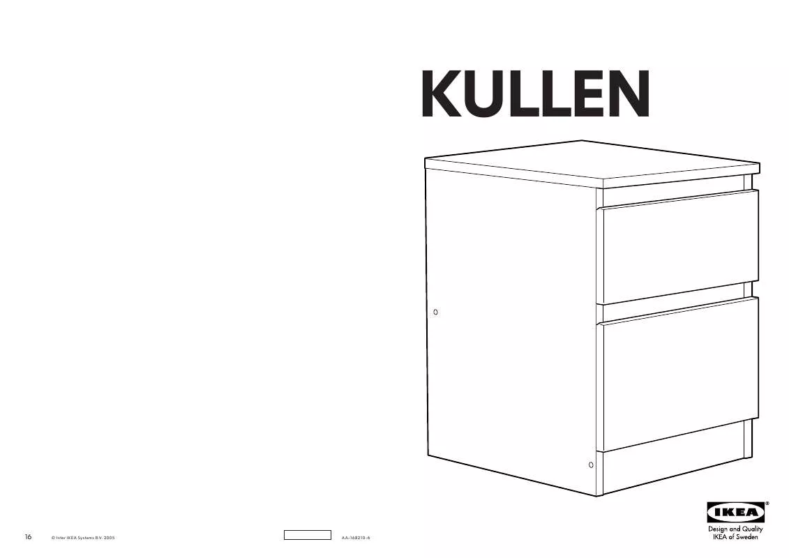 Mode d'emploi IKEA KULLEN CHEST W/2DRAWERS 14X19