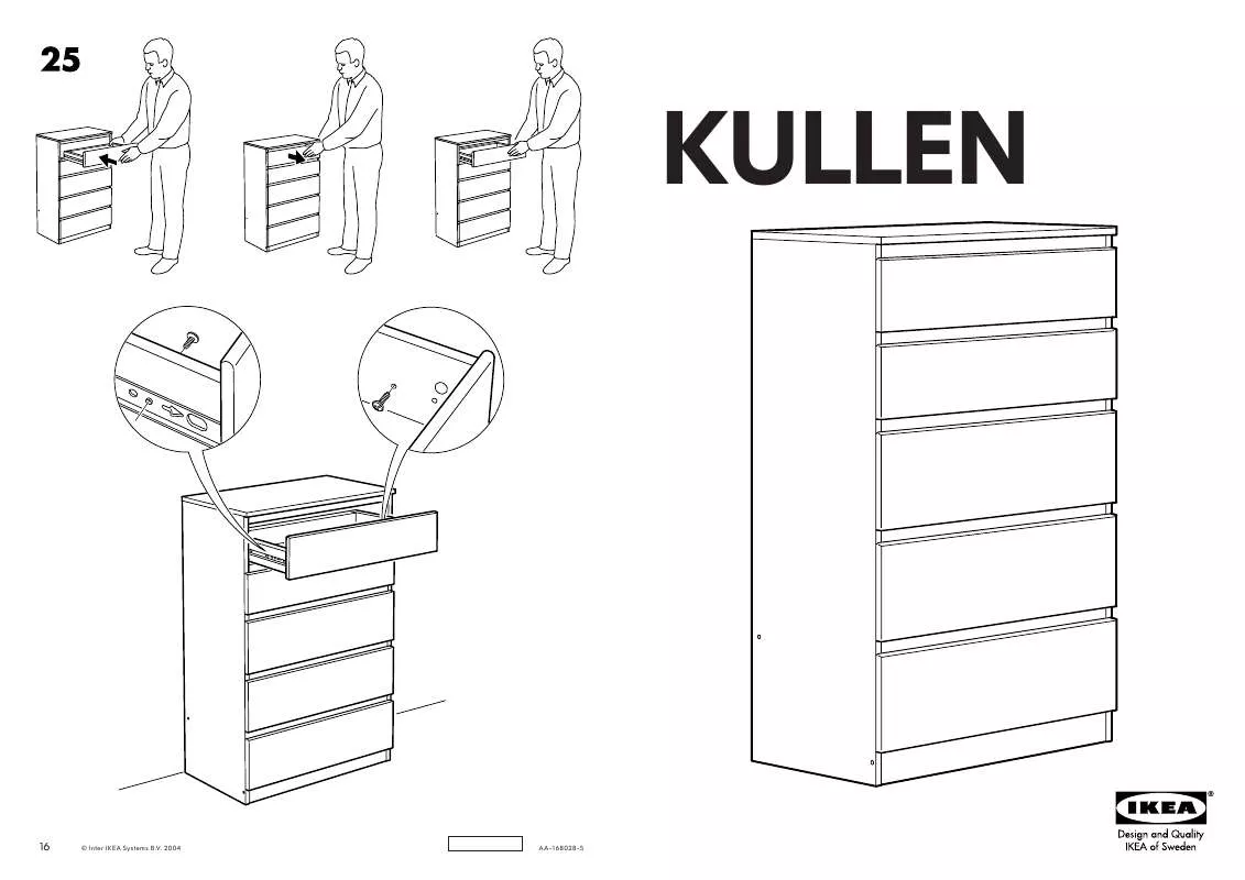 Mode d'emploi IKEA KULLEN CHEST W/5DRAWERS 28X44
