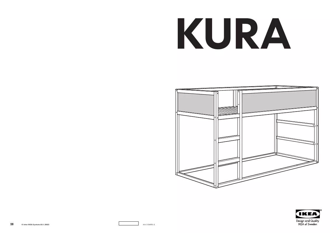 Mode d'emploi IKEA KURA REVERSIBLE BED 38X75