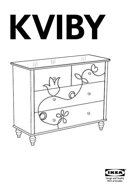 Mode d'emploi IKEA KVIBY CHEST W/ 4DRAWERS