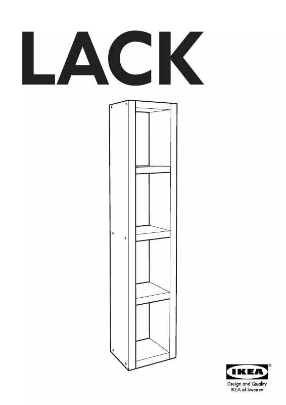 Mode d'emploi IKEA LACK SHELVING UNIT 13 3/4X74 3/4