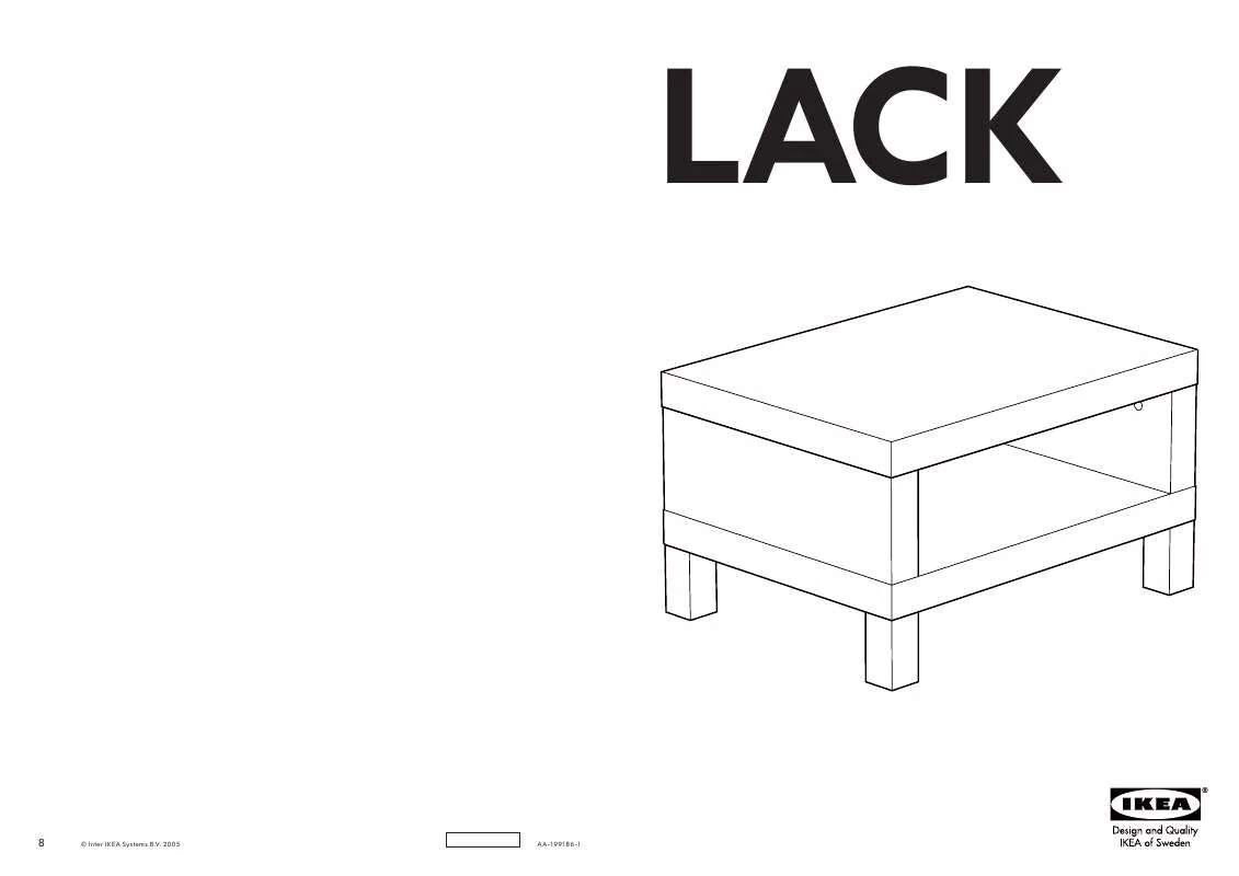 Mode d'emploi IKEA LACK TV BENCH 23X17
