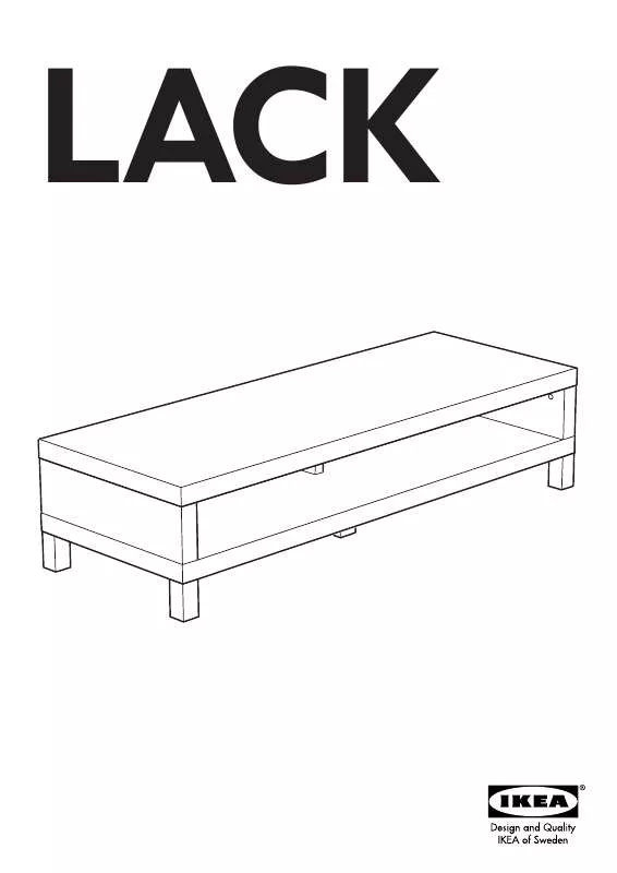 Mode d'emploi IKEA LACK TV BENCH 58X21