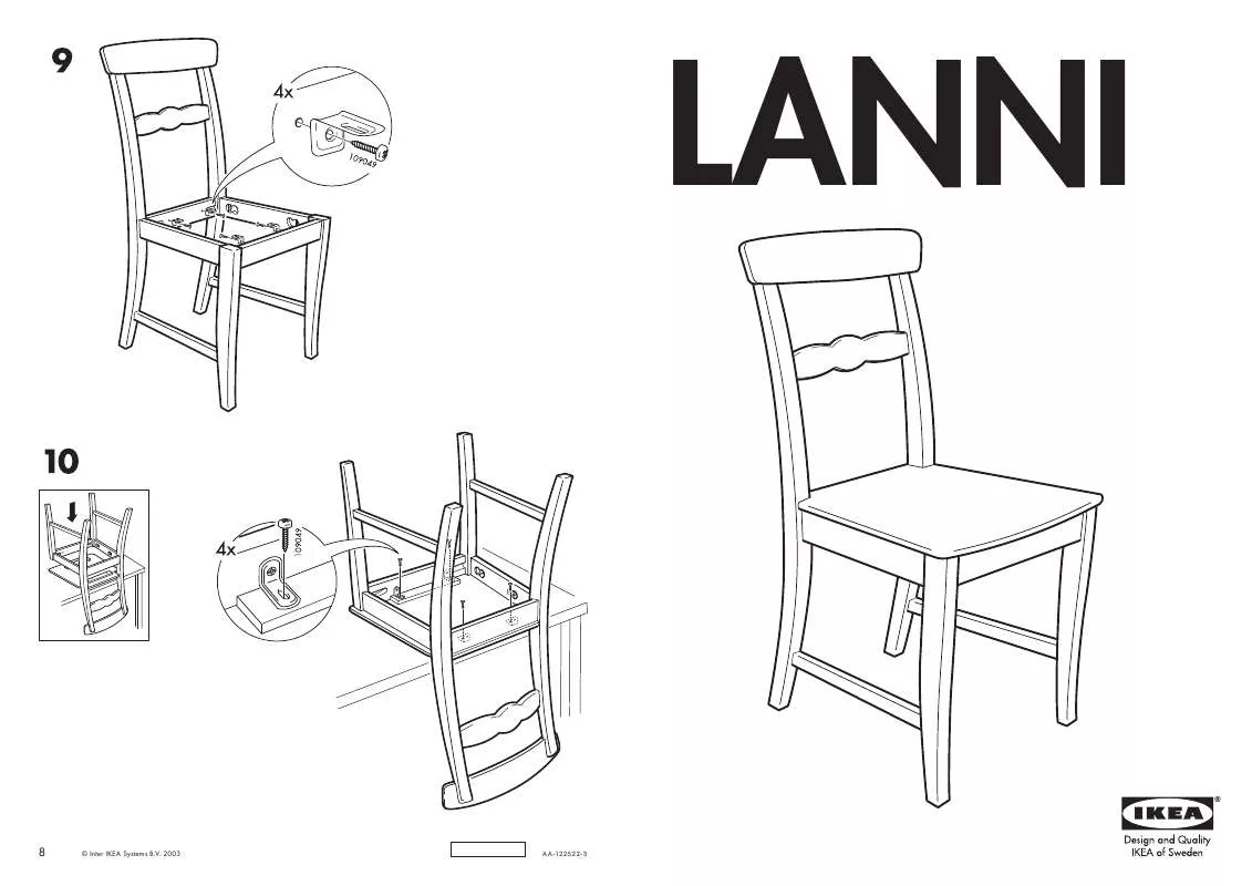 Mode d'emploi IKEA LANNI CHAIR
