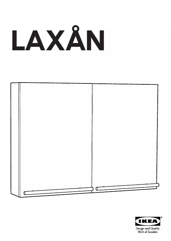 Mode d'emploi IKEA LAXÅN WALL CABINET