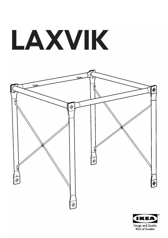 Mode d'emploi IKEA LAXSVIK HEIGHT EXTENSION FOR BASE UNIT 15X15