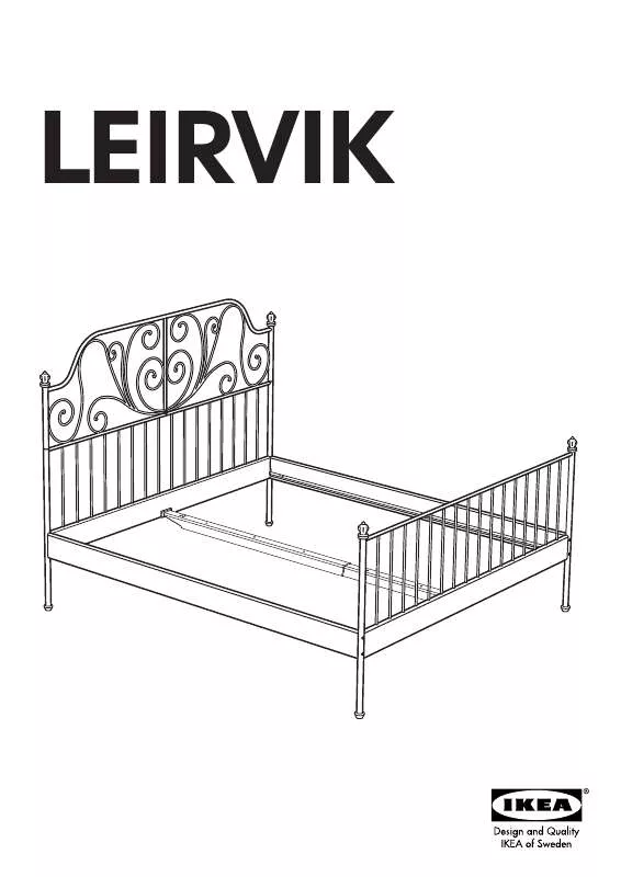 Mode d'emploi IKEA LEIRVIK BED FRAME FULL, QUEEN & KING