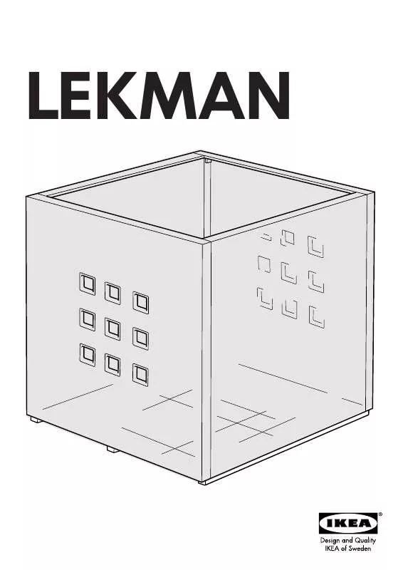 Mode d'emploi IKEA LEKMAN BOX 13X13X14 5/8
