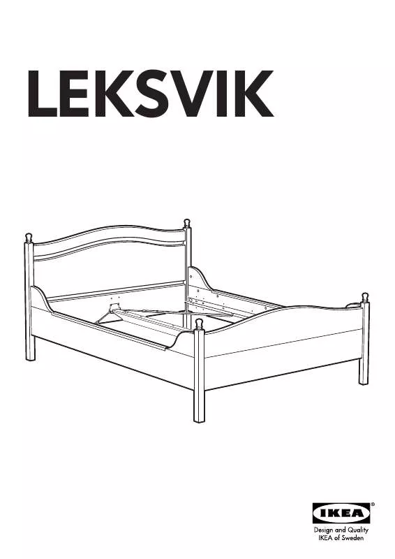 Mode d'emploi IKEA LEKSVIK BED FRAME KING