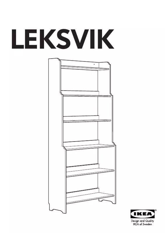 Mode d'emploi IKEA LEKSVIK BOOKCASE 36X78