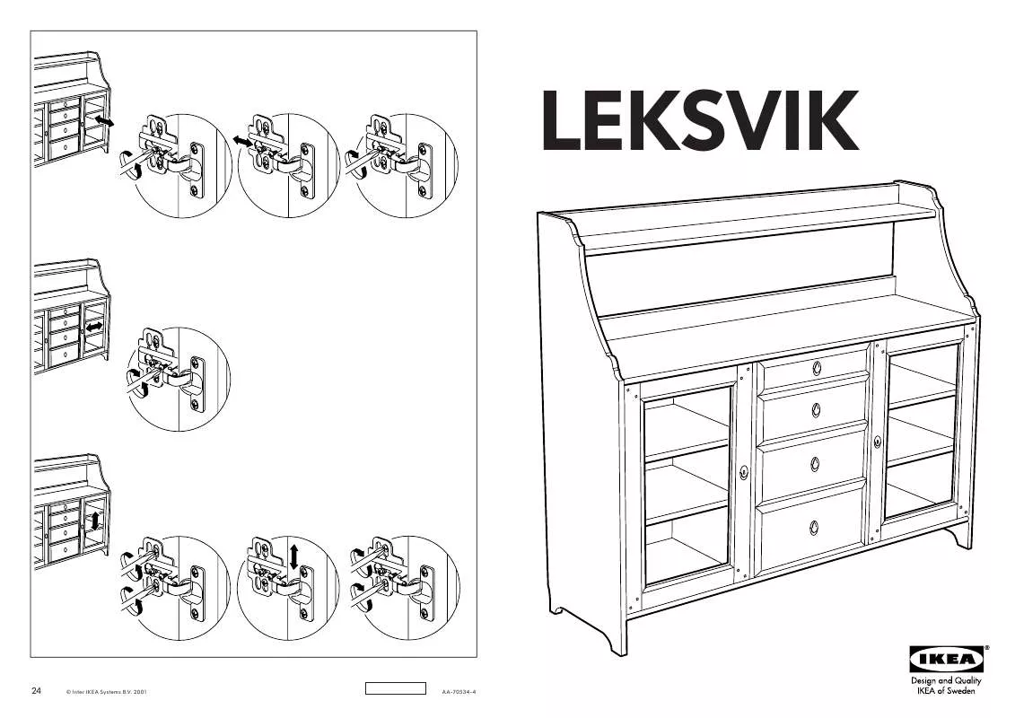Mode d'emploi IKEA LEKSVIK BUFFET 56X49