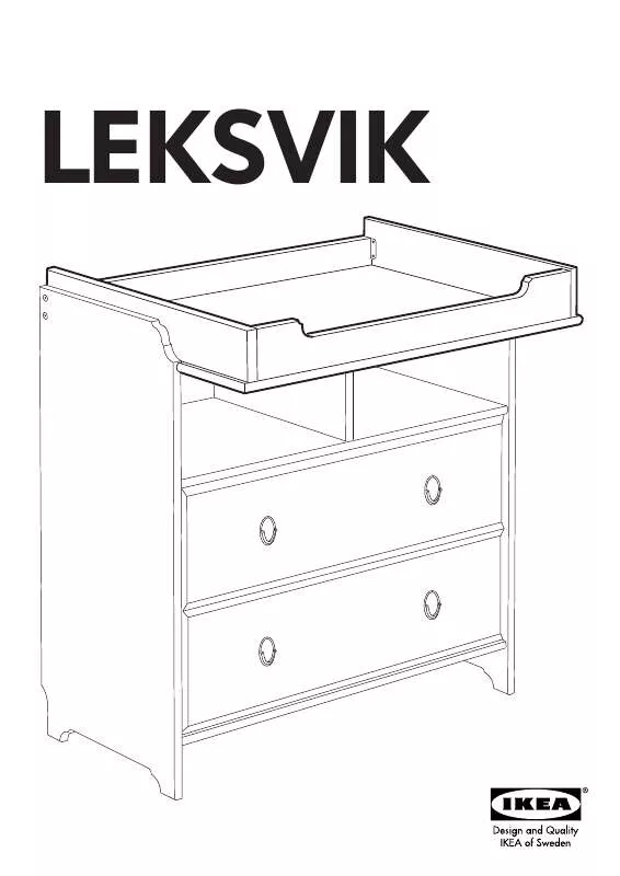 Mode d'emploi IKEA LEKSVIK CHANGING TABLETOP 34X23