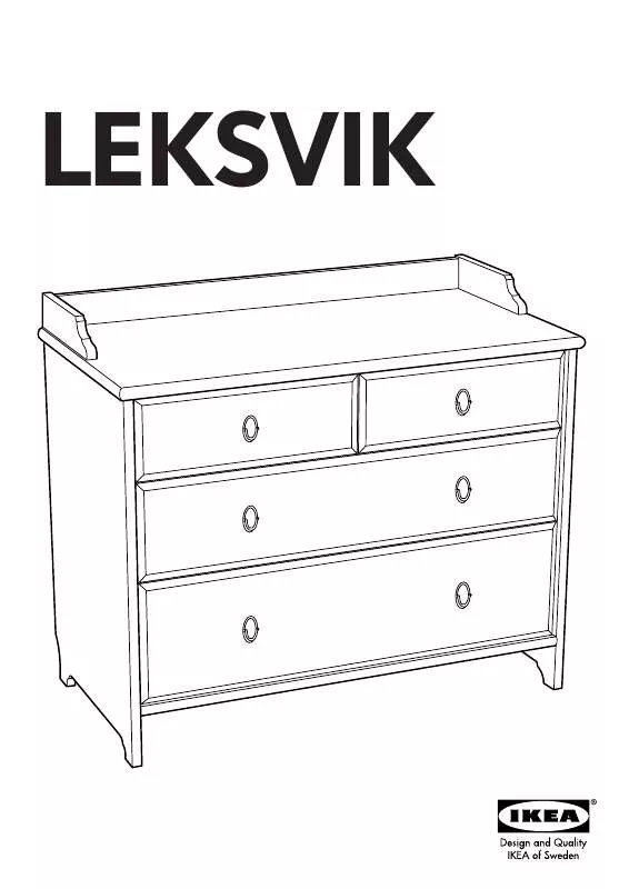 Mode d'emploi IKEA LEKSVIK CHEST/4DRAWERS 37X32