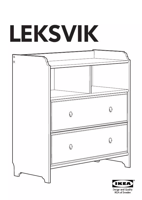 Mode d'emploi IKEA LEKSVIK CHEST W/2DRAWERS 35X37