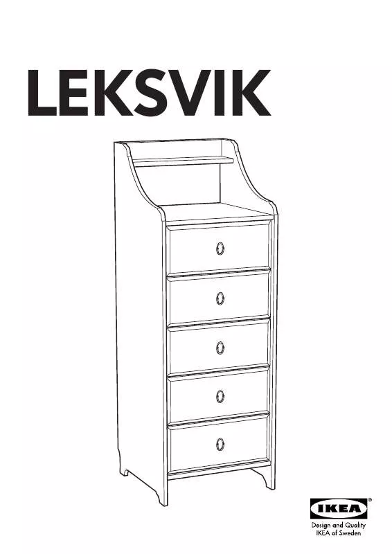 Mode d'emploi IKEA LEKSVIK CHEST W/5DRAWERS 19X54