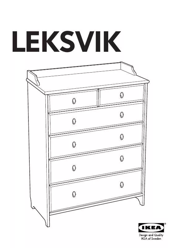 Mode d'emploi IKEA LEKSVIK CHEST W/6DRAWERS 37X49